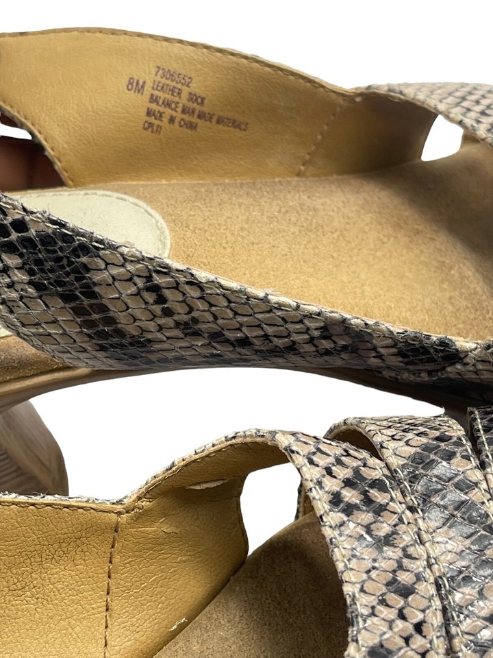 Softspots Neima Women's Sandals - Adjustable Slingback With Pillow Top Footbed & Hand-Painted Heel