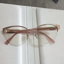 Versace VE1265 1463 Cat Eye Rose Gold Metal/Plastic Eyeglass Frames 53-17-140