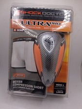 SHOCK DOCTOR Ultra Pro Bokser kompresyjny biały krótki karbon flex męski miseczka l