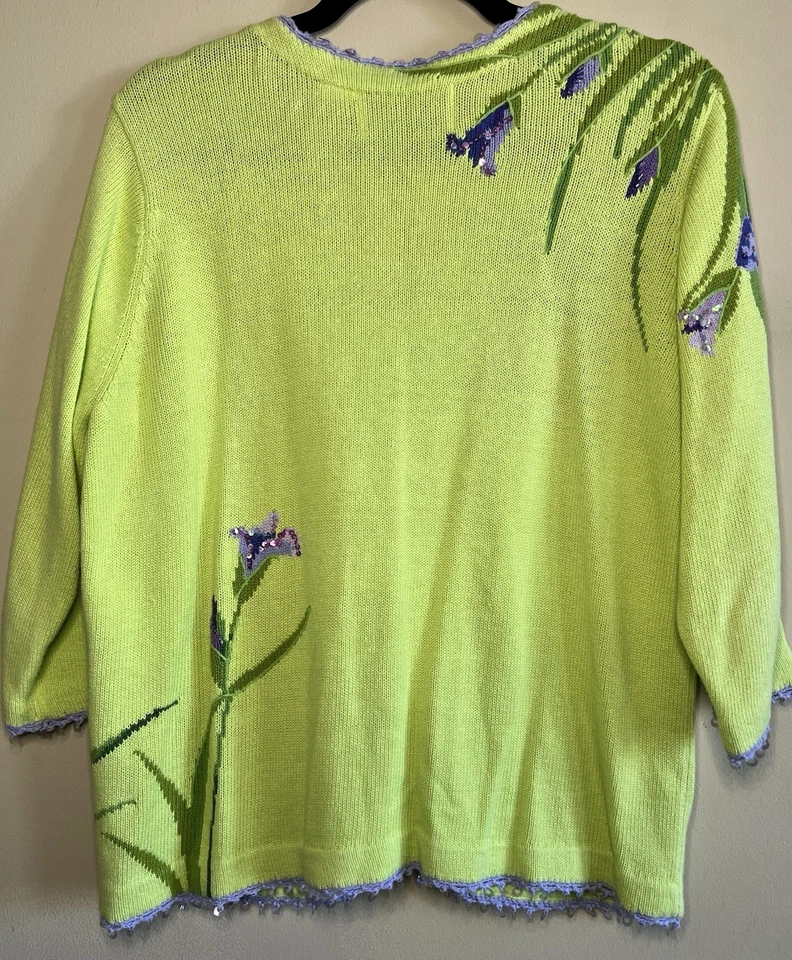 Design Options by Philip & Jane Gordon Iris  Cardigan Size Medium - Image 4 of 4