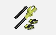 Leaf Blower Cordless 21V Powerful Electric Leaf Blower with 2 Batteries LA808
