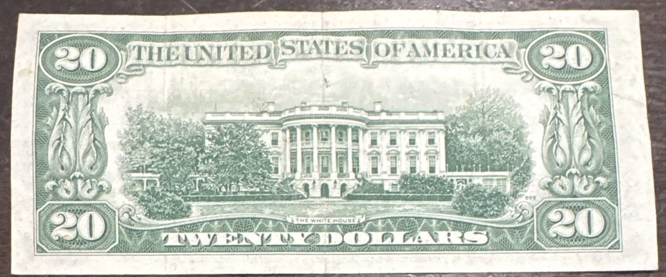1950 $20 Federal Reserve Note Richmond Fr. 2060E mis aligned cut error  - Image 4 of 4