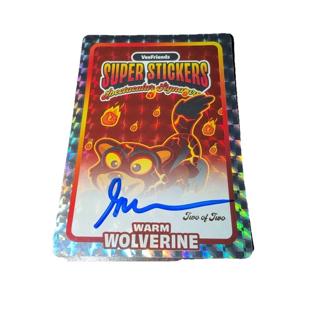 Veefriends Spectacular Super Sticker Warm Wolverine GaryVee Auto 1/2 Lava