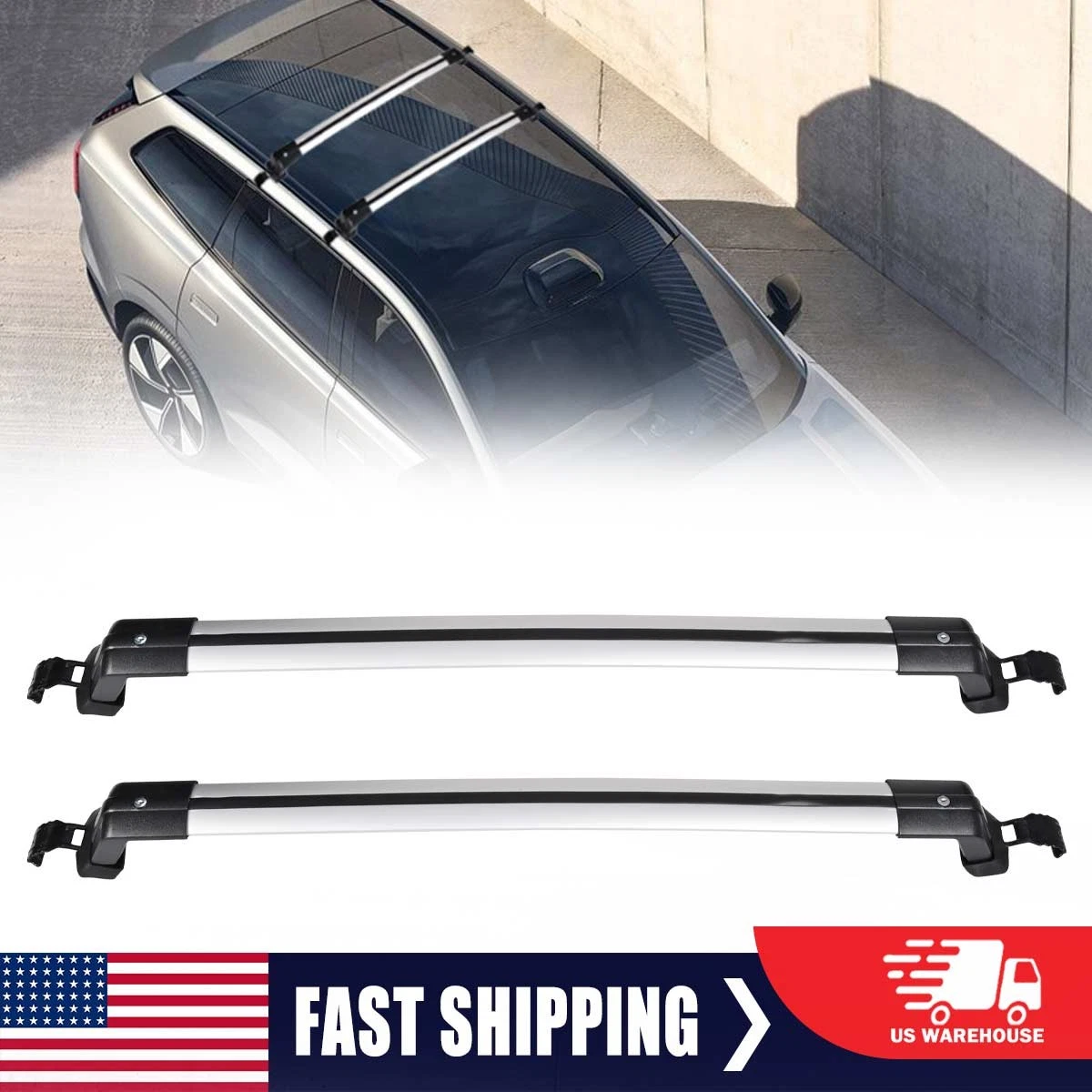 Barras Transversales Para Techo De Honda Fit 2006-2020 - Ajustables 48 Pulgadas - Capacidad 68 Kg