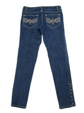 CACHE Jeans Embellished Button Ankle Crop Capri Skinny - Size 2