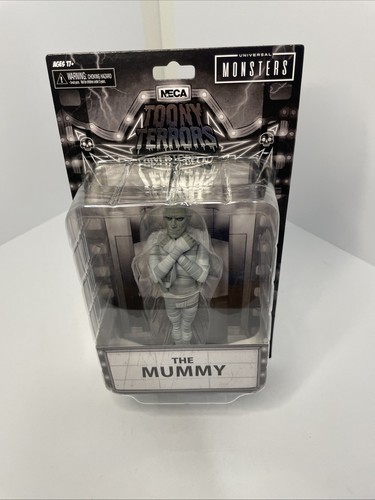 NECA Toony Terrors Silver Screen: THE MUMMY Black & White Figure - Picture 2 of 8