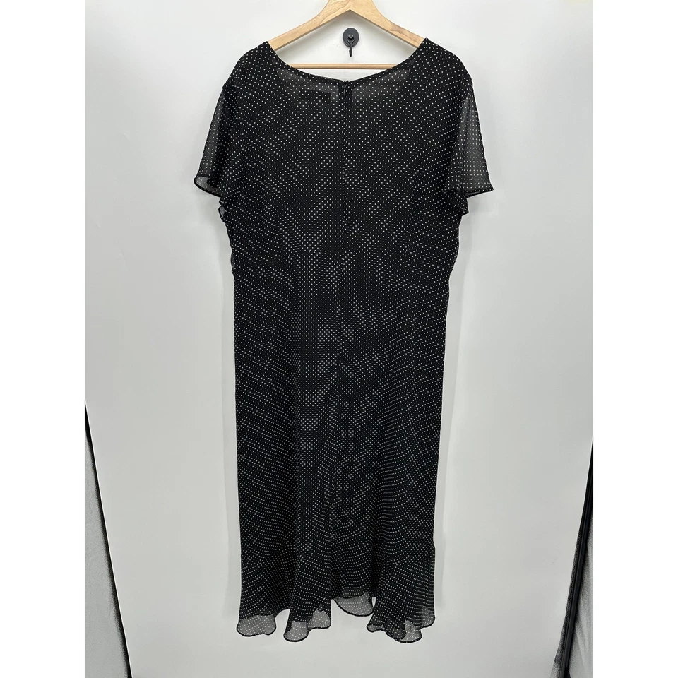 Maxi Vestido Sagharbor Mujer Negro Talla XL Delicado Hada Y2K Lunares Coqueta Foto 2 de 4