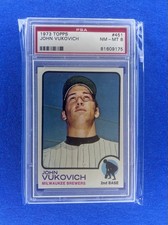 1973 Topps #451 John Vukovich PSA 8