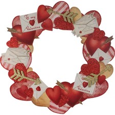 Bethany Lowe "Valentine Dummy Board Wreath" RL9785 - Retired