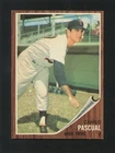 #230 CAMILO PASCUAL, Twins - 1962 Topps: NM, o/c, pack fresh 220801e