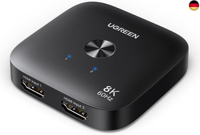 UGREEN HDMI Switch 8K60Hz 2 In 1 Out HDMI 2.1 Switcher 4K240Hz/4K120Hz
