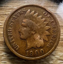 1900 Indian Head Cent - Actual Coin Shown - Free Shipping & Tracking INV#10
