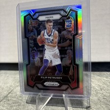 2023-24 Panini Prizm Silver Filip Petrusev Rookie Philadelphia 76ers #282