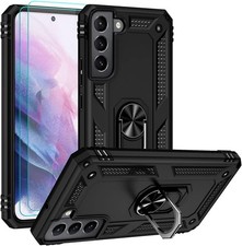 Samsung Galaxy S22 Case with HD Screen Protectors, Military-Grade Kickstand Cove