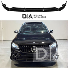F&Uuml;R MERCEDES GLC X253 W253 C253 FRONT SPLITTER LIPPE BODY KIT GLANZ SCHWARZ 2015-19