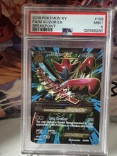 Pokémon TCG Mega-Scizor-EX Breakpoint 120/122 Holo Full Art Ultra Rare PSA 9