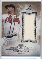2015 Topps Triple Threads Unity Single Jumbo Relics Sepia 15/27 Mike Minor 0v1
