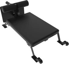 Steel Nordic Hamstring Curl Machine with Thick Pad Height Adjustable w/ Wheel 