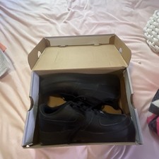 Nike Air Force 1 Low Top Mens Black Lace-Up A...