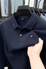 2025 Shirt Polo Shirts Men's Long Sleeve Polo Shirt Tops Tees