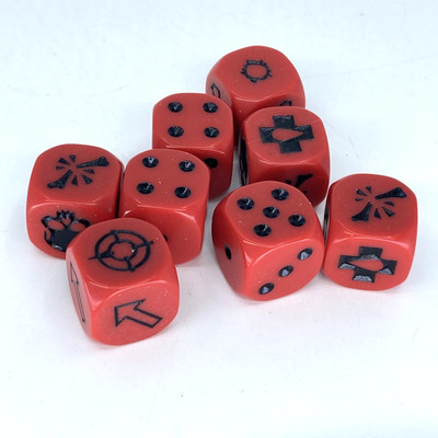Necromunda rote Würfel Set - Warhammer Necromunda Games Workshop X20806
