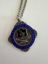 Silver High Wycombe Borough Dart League Medallion Swan W.Wyc 1936  G BEAUCHAMP