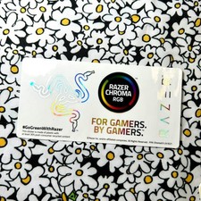 Razer Chroma RGB Sticker Sheet RZCHROMA Holo Foil Decal Laptop Gaming Computer