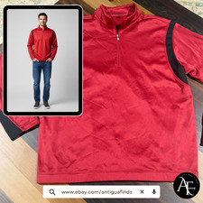 NIKE GOLF Men's Quarter-Zip Pullover Sweatshirt Therma-Fit Size Large