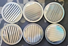 Gibraltar Building Products 3.4-in x 3.4-in Silver Aluminum Soffit Vent 6 Pack