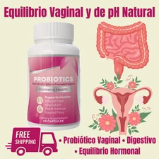 MEJOR Probiótico para Mujeres –Salud Vaginal, UTI, PH Balance, SPM, 100% Natural