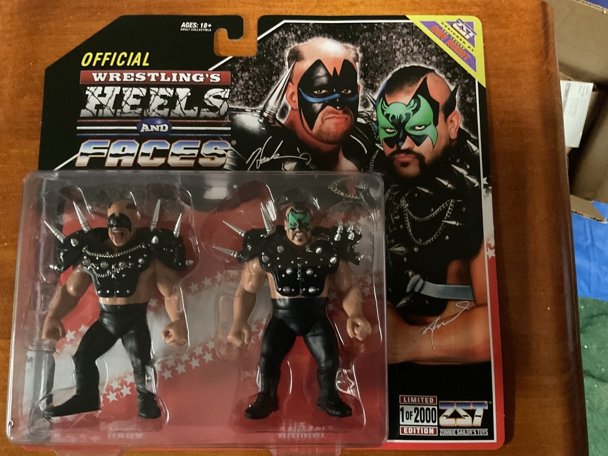 heels & faces ROAD WARRIORS figure set + shirt zombie sailor