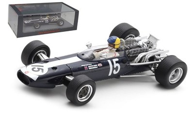 Spark S5698 BRM P261 #15 'Bernard White' Gold Cup 1968 - David Hobbs Maßstab 1:43