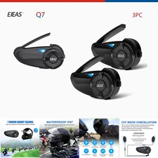 EJEAS Motorbike Intercom 7 Rider Motorcycle Bluetooth Headset Communication3X