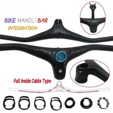 Carbon MTB Bicycle Integrated Handlebar Carbon Stem -14 60-100mm 760/780/800mm