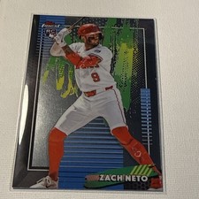 Zach Neto 2026 Topps Finest Common ERROR Rookie Card #38 Angels. rookie card picture