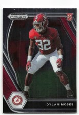 2021 Panini Prizm Draft Picks Dylan Moses RC Rookie Alabama Crimson Tide #140