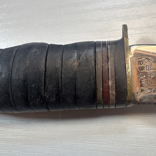 Vintage KABAR 1233 Hunting Knife USA Rough Condition - Picture 5 of 15