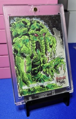 2023 Fleer Ultra Midnight Sons Man-Thing William F. Withers Art Sketch Card 1/1