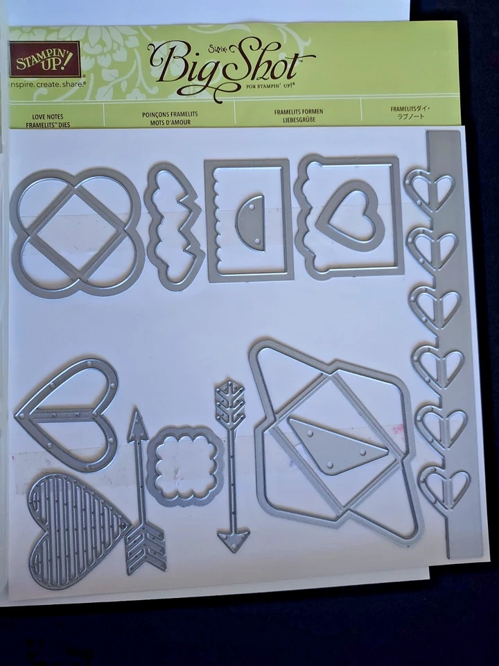 Stampin' Up! Sellados con amor (27) estampillas y (14) NOTAS DE AMOR troqueles retirados/usados Foto 4 de 4