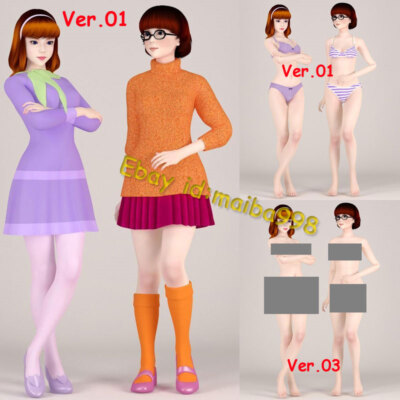 Daphne Velma 3D Print GK Figure Model Kit Unpainted Unassembled GK 1/8 1/6 1/4