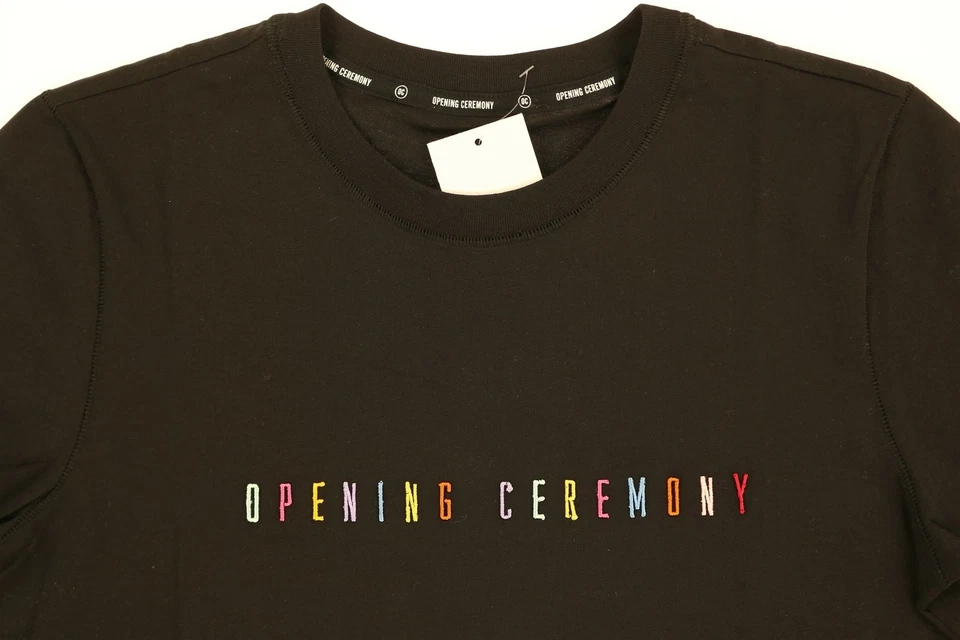 Opening Ceremony 女式黑色标志 T 恤尺寸 SM 150768 — 第 2/3 张图片