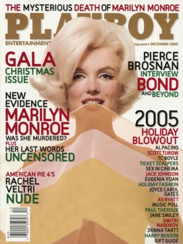 Playboy Diciembre 2005 Marilyn Monroe Christine Smith Pierce Brosnan Al Pacino