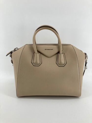 Authentic Givenchy Antigona Bag Large Beige Smooth