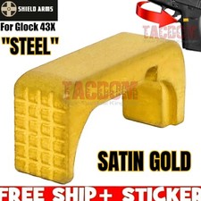 SHIELD ARMS for Glok 43X 48 STEEL GOLD Magazine Release for Steel S15 Mag 1 2