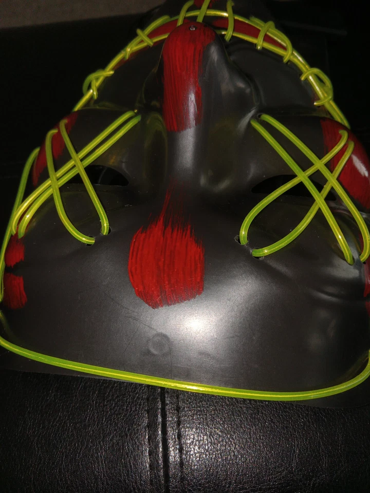 NEW COSPLAY HOLIDAY MASK VARIOUS COLORS BATTERY OPERATED BUY 1 GET 1 FREE MASK - Image 2 of 4