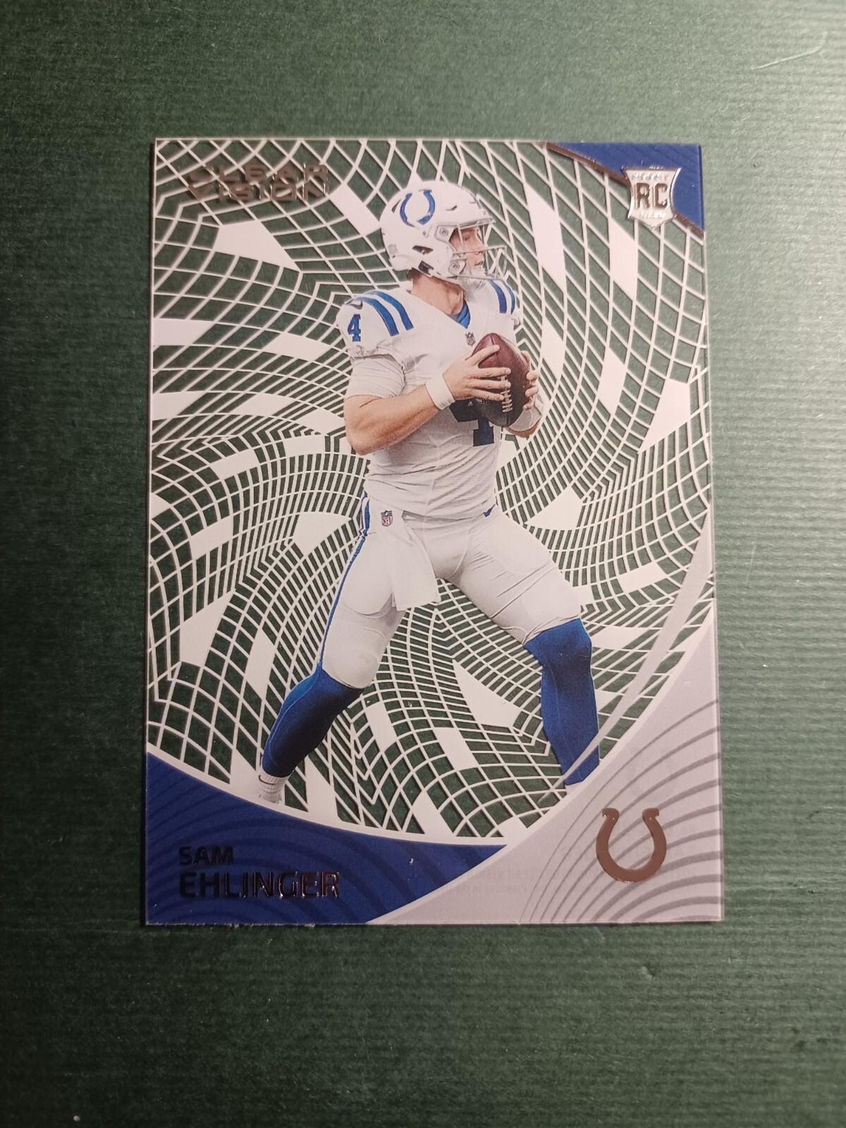 2021 Panini Chronicles Clear Vision Sam Ehlinger Base Rookie RC Panthers CVR-28