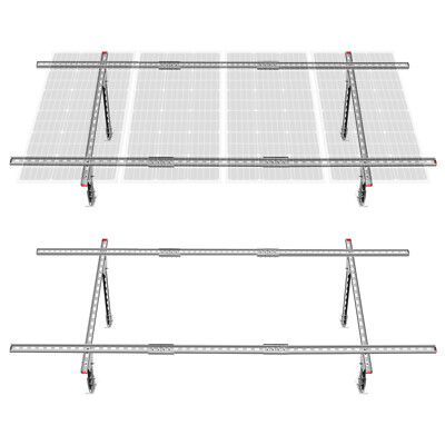 Solarpanel Kit Halterung 4 Stück Solarmodul solaranlage für Flachdach Systems