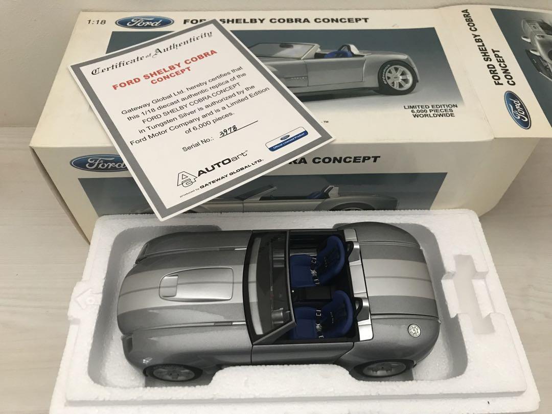 1/18 オートアート Autoart フォードシェルビーコブラ AUTOart 1/18 model car Ford Shelby Cobra Concept 2004 Silver