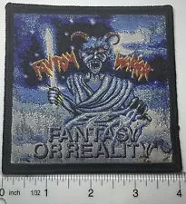 Fantom Warrior Fantasy Or Reality Black Border Woven Patch 