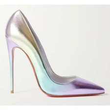 Christian Louboutin So Kate 120 Licorne Multicolor Stiletto Heel Pump 39.5
